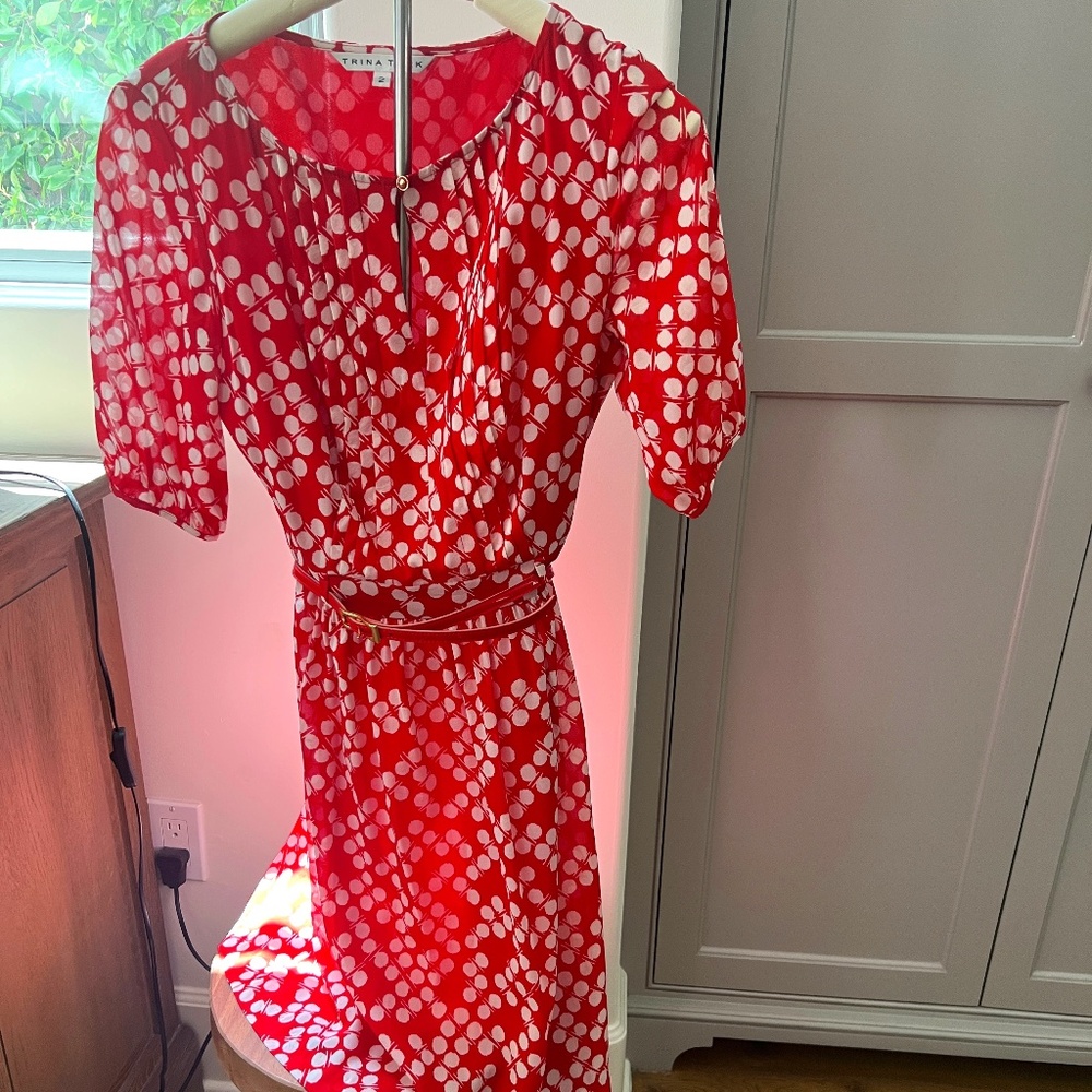 Trina Turk Red Dress - Size 2